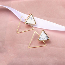 Load image into Gallery viewer, X&amp;P New Fashion Round Dangle Drop Korean Earrings For Women Geometric Round Heart Gold Earring Wedding 2020 kolczyki Jewelry
