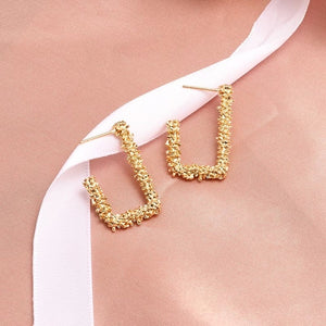 X&P New Fashion Round Dangle Drop Korean Earrings For Women Geometric Round Heart Gold Earring Wedding 2020 kolczyki Jewelry