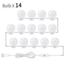 Load image into Gallery viewer, CanLing LED 12V Makeup Mirror Light Bulb Hollywood Vanity Lights Stepless Dimmable Wall Lamp 6 10 14Bulbs Kit for Dressing Table
