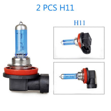 Load image into Gallery viewer, 2 PCS Newest super bright 55w car H4 H7 H11 H1 9005 9006 HB3 HB4 Halogen lamp Original socket auto headlight bulb 5500k white
