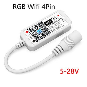 DC5V 12V 24V RGB Led Wifi Controller RGBW RGBWW Bluetooth WiFi LED controller For 5050 2835 WS2811 WS2812B led strip Magic Home