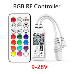 DC5V 12V 24V RGB Led Wifi Controller RGBW RGBWW Bluetooth WiFi LED controller For 5050 2835 WS2811 WS2812B led strip Magic Home