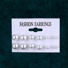 Load image into Gallery viewer, EN 12 Pairs Flower Women&#39;S Earrings Set Pearl Crystal Stud Earrings Boho Geometric Tassel Earrings For Women 2020 Jewelry Gift
