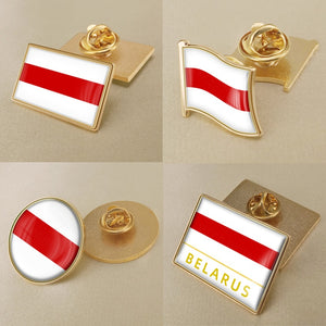 Coat of Arms of Belarus Historical Flag Brooch/Badges/Lapel Pins