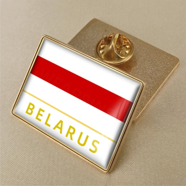 Coat of Arms of Belarus Historical Flag Brooch/Badges/Lapel Pins