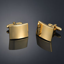 Load image into Gallery viewer, French shirt cufflink for mens Brand designer Cuffs link Button male Gold High Quality Luxury Wedding
