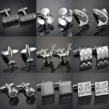 Load image into Gallery viewer, French shirt cufflink for mens Brand designer Cuffs link Button male Gold High Quality Luxury Wedding
