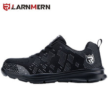 Load image into Gallery viewer, LARNMERN Lightweight Breathable Men Safety Shoes Steel Toe Work Shoes For Men Anti-smashing Construction Sneaker With Reflective
